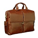 Maxwell Scott - Sacoche en cuir marron clair de designer de luxe (Lagaro)