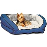 K&H Manufacturing Bolster Couch Small Blue/Gray 21-Inch by 30-Inch