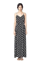 Summer Floor Length Polka Dot Print  Dress