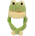 Frog Animal Hats with Ear Flaps & Poms