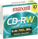 MAXELL CD-RW74: CD Rewritable 10-Pack