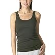 Mossimo® Black: Ribbed Tank- Olive Twist