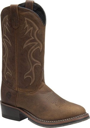 Double H Mens Whistler Western Work Medium Brown Leather Boot 10 EE US