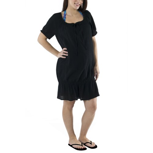 Liz Lange® Woven Coverup - Ebony