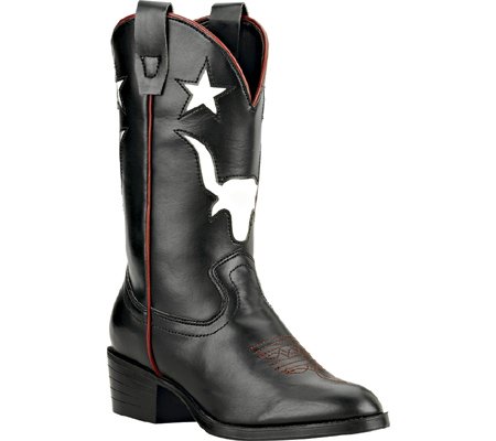 Laredo Roundup Boots (Toddler, Little Kid),Black,1 M US Little Kid