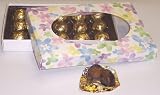Scott's Cakes 1 Pound Dark Chocolate Covered Caramels in a Daisy Box