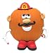 Paper Magic Group Spooky Home Decor, Pumpkin Push-In, Mr. Potato Head Fireman