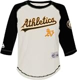 Oakland Athletics -Kids 4-7- Milestone 3/4 Sleeve Raglan Crew Shirt