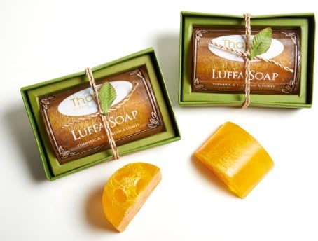 All Natural Soap with Exfoliating Luffa (Loofah) for Body &amp; Hands- Best Cleanser Scrub for Men &amp; Women. Luxurious Body Wash Bar-herbal Extracts Help Reduce Appearance of Cellulite, Blemishes, Eczema, Acne &amp; Has Antioxidants for Youthful Skin-120g (Turmeric Tamarind &amp; Honey)