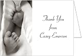 Baby Toes Baby Thank You Cards - Set of 20