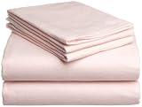 Pike Street 135-Gram Solid Flannel Twin Sheet Set, Whisper Pink