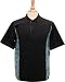 UPF 50+ Certified UV Protection Riptide Water-inspired Polo Golf Shirt By Aquawear, Men's M, Slate Sea/Black