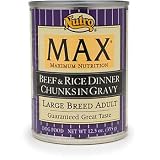 Nutro MAX Chunks Beef and Rice Large Breed Adult Canned Dog Food in Gravy
