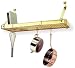 Enclume PR8b-BP Bookshelf Premier Wall Rack, Brass