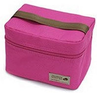Aluminum Insulated Waterproof Pink Travel Zipper Lunch Bag Box
