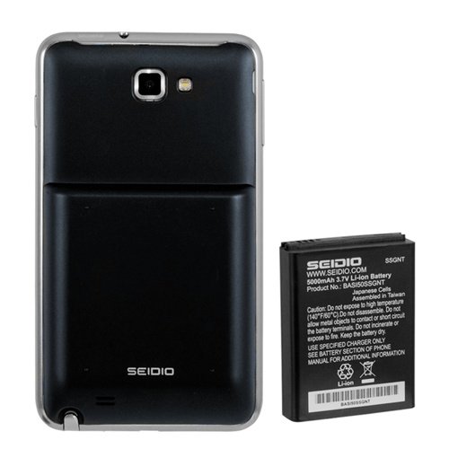 Buy Seidio BACY50SSGNTA-BK Innocell 5000mAh Super Extended Life Battery for Use with Samsung Galaxy Note (LTE) - Retail Packaging - Black
