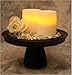 Sterno Home Inglow 4-Inch Flameless Round Vanilla-Scented Pillar Candle with Timer, Cream