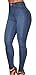 Ermonn Women's High Waist Denim Skinny Jeans Stretch Comfy Pants