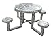 Ofab Custom Theme Tables Kids Round Picnic Table, Silver