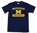Michigan Wolverines 100-Percent Cotton School Spirit Short Sleeve T-Shirt
