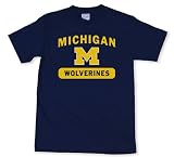 Michigan Wolverines 100-Percent Cotton School Spirit Short Sleeve T-Shirt
