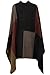Girl Talk Clothing Multi Coloured Brushed Blanket Stitch Cape