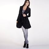 Woolly coat. 55% wool, 35% polyester, 10% other fibres. black 12