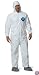 DuPont TY122S Disposable Elastic Wrist, Bootie & Hood White Tyvek Coverall Suit 1414, Size Medium, Sold by the Each