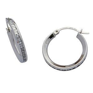 H. Gaventa Ltd E - 11243 - Pendientes de mujer de oro blanco (9k)