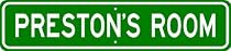 PRESTON ROOM SIGN - Personalized Gift Boy or Girl, Aluminum
