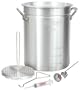 Bayou Classic 3025 30-Quart Aluminum Turkey Fryer Pot with Accessories