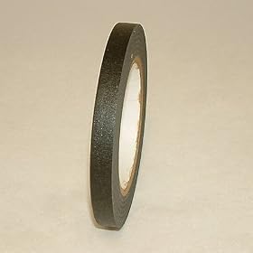 JVCC JV497 Black Masking Tape: 1/2 in. x 60 yds. (Black)