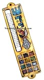 Mezuzah with Shema Yisrael Scroll and Hamsa Protection Hand