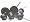 Black 6 Piece Non Stick Saucepan Set