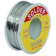 Loetzinn SMD. bleifrei! (97%Sn 1%Cu 2%Sb) 10g. 0.5mm x 2m