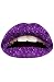 Violent Lips The Violet Glitteratti Lip Tattoo,Beauty for Women, One Size,Violet