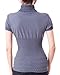 Woman Seamless Short Sleeve Diamond Pattern Turtleneck Top, Multiple Colors