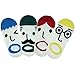 kilofly OMG Funny Face Socks Value Pack [Set of 4 Pairs], with Voodoo Doll