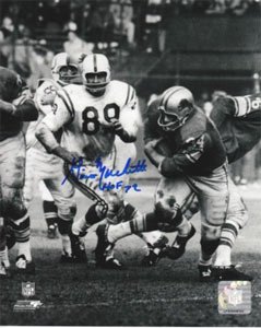 Gino Marchetti Signed Baltimore Colts 8x10 Photo - HOF 72