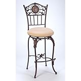 Monroe Bar Stool with Faux Suede Fabric