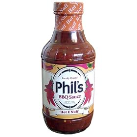 Phil's Family Recipe BBQ Sauce All Natural Hot E Nuff. Made From an Original Family Recipe Handed Down Over Genarations. Now Available For Everyone to Enjoy