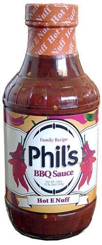 Phil's Family Recipe BBQ Sauce All Natural Hot E Nuff. Made From an Original Family Recipe... by Family Recipe Inc.