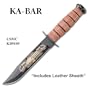 Ka-Bar USMC Pearl Harbor Commemorative, Plain, Leather Handle KB9109
