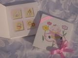Chocolate Card Baby Shower Favors - Baby Girl