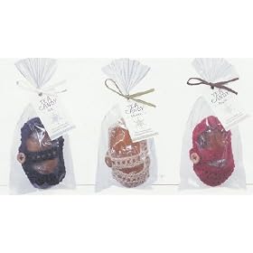 Crochet Baby Shoe Candy - Holiday