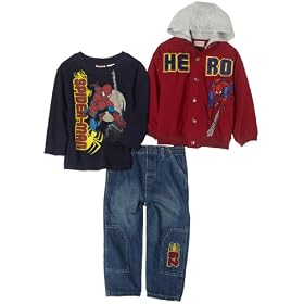 Spiderman  Boys 2-7 3 Piece Pant Set