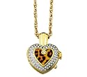 Avalon Amore Heart Shaped Fashion Pendant Watch with Leopard Design # 7394TG