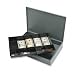 SPR15500 - Cash Box,2 Keys,10 Compartments,12x19x3-3/4,Gray