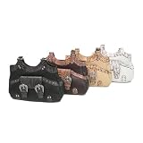 Journee Collection Arcadia Series Handbag w/ Python Accents