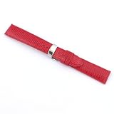 Watch bband Genuine Lizard Red 16mm